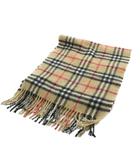 バーバリーズ Burberrys マフラー カシミヤ ノバチェック柄 ロゴ 茶 ブラウン ■GY18 /MQ