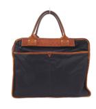 フェリージ Felisi ブリーフケース ハンドバッグ ビジネス ナイロン レザー 切替 紺 ネイビー 茶 ブラウン /FF  ■GY18