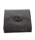 ディーゼル DIESEL 小銭入れ コインケース ウォレット レザー Dロゴ 黒 ブラック /FF ■GY18