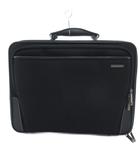 エースジーン ACEGENE ブリーフケース ビジネスバッグ ショルダー 2WAY キャンバス レザー ロゴ 黒 ブラック /YJ ■GY18