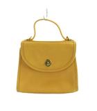 オールドコーチ USA製 9985 ヴィンテージ ハンドバッグ トート ミニ ターンロック レザー 黄 イエロー ■GY18 /MQ