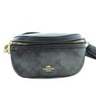 39937 ボディバッグ ウエストポーチ シグネチャー PVC レザー 紺 ネイビー ■GY18 /MQ