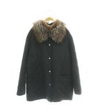 サルヴァトーレフェラガモ Salvatore Ferragamo キルティングファーコート M 黒 ブラック /SS ■OS ■OH ■GY17