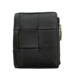 ボッテガヴェネタ BOTTEGA VENETA カセット ジップ アラウンド ウォレット 二つ折り 財布 イントレチャート レザー 型押し 茶 ブラウン ■GY17 /MQ