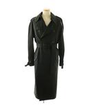 ジュンヤワタナベ JUNYA WATANABE JI-C005 トレンチコート ストライプ S ブラック ホワイト /ES ■GY17