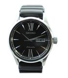 セイコー SEIKO 4R36-01L0 プレサージュ 腕時計 ウォッチ 自動巻き デイト カレンダー付き ローマン 黒文字盤 シルバー色 ■GY18 /MQ