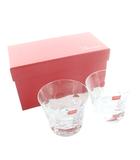バカラ Baccarat グラス 2個セット ロックグラス タンブラーグラス 食器 箱付き /MW ■GY18