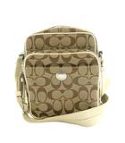 コーチ COACH シグネチャー柄ミニショルダーバッグ キャンバス ベージュ 6451 /SS ■OS ■GY18