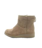 アグ オーストラリア UGG australia F20016E ショートブーツ ムートンレザー ロゴ 24.5cm 茶 ブラウン ■GY18 /MQ