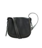 コーチ COACH 20115 ショルダーバッグ 斜めがけ ロゴ ステッチ レザー 黒 ブラック ■GY18 /MQ