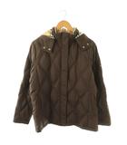 バーバリーゴルフ BURBERRY GOLF ダウンジャケット キルティング フード L ブラウン /DF ■GY18