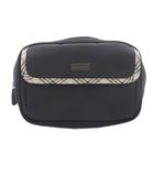 バーバリー BURBERRY ノベルティー キャンバス ポーチ ロゴ グレー /SR ■GY18