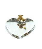 ミキモト MIKIMOTO ジュエリートレイ ハート型 真珠飾り テディベア シルバーカラー ゴールドカラー /MI ■GY18