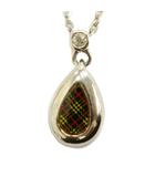 バーバリー BURBERRY ネックレス アクセサリー ドロップ ノバチェック ラインストーン シルバー色 ■GY18 /MQ