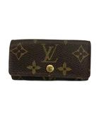 ルイヴィトン LOUIS VUITTON キーケース 三つ折り 4連 PVC レザー モノグラム 茶色 ブラウン /XZ ■GY18