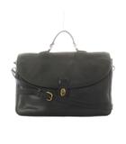 コーチ COACH オールドコーチ 0037-399 USA製 ブリーフケース ビジネスバッグ 書類かばん レザー 本革 黒 ブラック フラップ ターンロック トップハンドル ■GY18 /RI ■OS