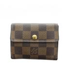 ルイヴィトン LOUIS VUITTON N62925 ダミエ ラドロー 小銭入れ コインケース ロゴ PVC レザー 茶 ブラウン ■GY17 /MQ ■OH