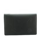 ピーエスポールスミス PS Paul Smith カードケース 型押しロゴ 総柄 黒 /MI ■GY18