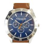 コーチ COACH 133.2.95.1749 腕時計 ウォッチ クォーツ クロノグラフ 青文字盤 シルバー色 ■GY18 /MQ