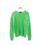 ラルフローレン RALPH LAUREN ケーブルニット セーター プルオーバー L 緑 /CX ■GY18