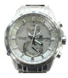 カシオ CASIO EDIFICE EQW-A1400 腕時計 ウォッチ ソーラー クロノグラフ デイト カレンダー付き シルバー色 ■GY18 /MQ