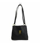  パロマピカソ Paloma Picasso ショルダーバッグ ワンショルダー 2WAY レザー ロゴ ゴールド金具 黒 ブラック /XZ ■GY18
