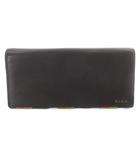 ポールスミス PAUL SMITH 長財布 小銭入れあり レザー 革 2つ折り ロゴ 茶色 ブラウン /SR ■GY11