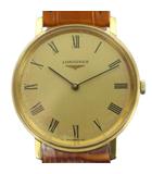 ロンジン LONGINES 847 4127 腕時計 ウォッチ 手巻き レザーベルト ローマン ゴールド色 ■GY11 /MQ