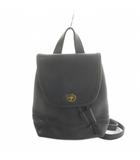 コーチ COACH オールドコーチ USA製 9960 ヴィンテージ リュックサック デイバッグ レザー ターンロック 紺 ネイビー ■GY18 /MQ