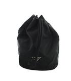 プラダ PRADA 巾着 ポーチ バニティ バッグ ナイロン トライアングル 三角プレート 黒 ブラック ■GY11 /MQ ■OH