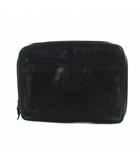 ロエベ LOEWE クラッチバッグ セカンド レザー ロゴ 黒 ブラック ■GY11 /MQ ■OH