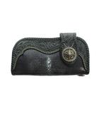 サード SAAD 長財布 バイカーズウォレット 二つ折り エイ革 レザー スティングレイ 黒 ブラック ■GY18 /MQ