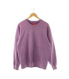シュプリーム SUPREME OVERDYED CREWNECK SWEAT SHIRT スウェット トレーナー ロゴ刺繍  M パープル /DO