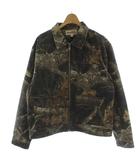 ステューシー STUSSY REALTREE EDGE ZIP WORK JACKET カバーオール デニムジャケット M カーキ系 総柄 115683 /GG ■GY18
