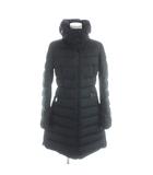 モンクレール MONCLER FLAMMETTE フラメッテ ダウンコート ロング フード内蔵型 ワッペンロゴ スタンドカラー 00 黒 ブラック C20934993105 /MW ■GY18