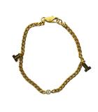 クレージュ courreges ブレスレット アクセサリー バングル チェーン ロゴ ゴールド色 ■GY18 /MQ