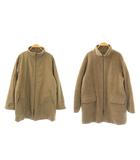マックスマーラ MAX MARA 白タグ リバーシブル コート ジップアップ アルパカ ウール混 40 ブラウン /DF ■GY18