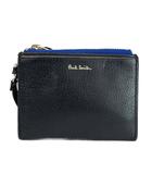 ポールスミス PAUL SMITH コインケース 小銭入れ パスケース カードケース レザー ロゴ 黒 ブラック /XZ ■GY18