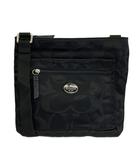 コーチ COACH ショルダーバッグ ナイロン シグネチャー ロゴ 黒 ブラック F77408 /XZ ■GY13