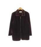 ロベルタディカメリーノ Roberta di Camerino テーラードジャケット コーデュロイ 切替 40 バーガンディー /DF ■GY05