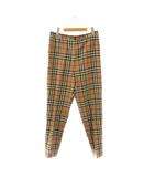 バーバリーズ Burberrys ヴィンテージ パンツ 7 茶 ブラウン チェック柄 アンクル丈 /AZ ■GY42