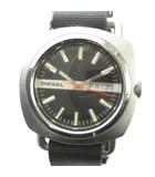 ディーゼル DIESEL DZ-2147 腕時計 ウォッチ クォーツ カレンダー付き 黒文字盤 シルバー色 ■GY11 /MQ