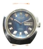 シチズン CITIZEN 4-661079-K 腕時計 ウォッチ 自動巻き 青文字盤 カレンダー付き レザーベルト シルバー色 ■GY18 /MQ