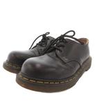 ドクターマーチン DR.MARTENS 3ホール レースアップシューズ レザー スチールトゥ UK4 黒 ブラック 19255400 /FF
