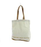 ルイヴィトン LOUIS VUITTON Fondation フォンダシオン美術館 トートバッグ ハンド キャンバス ロゴ 白 ホワイト 茶 ブラウン ■GY18 /MQ ■OH