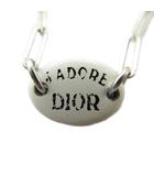ディオール Dior ネックレス アクセサリー ペンダント ロゴ シルバー色 ■GY11 /MQ ■OH
