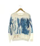 クロエ CHLOE スウェット トレーナー シロクマ 総柄 M ホワイト ブルー /DF ■GY11
