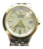 シチズン CITIZEN H111-T013635 EXCEED エクシード Eco-Drive 腕時計 ウォッチ ソーラー カレンダー付き デイト シルバー色 ■GY18 /MQ