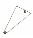 コーチ COACH ネックレス アクセサリー ペンダント ビジュー ラインストーン ロゴ ゴールド色 ■GY18 /MQ