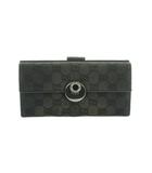 グッチ GUCCI 長財布 二つ折り 小銭入れ GGキャンバス 黒 /MI ■GY18